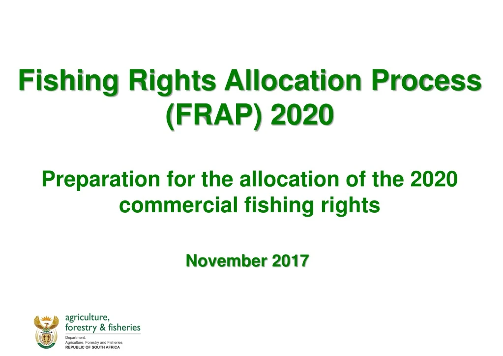 fishing rights allocation process frap 2020
