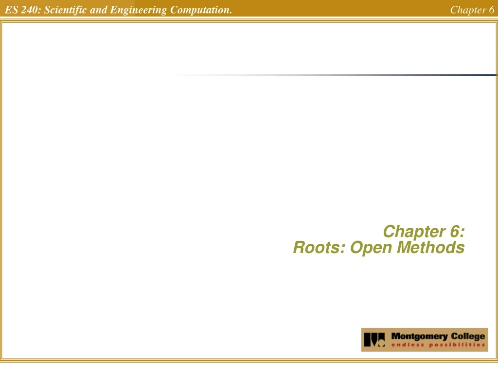 chapter 6 roots open methods