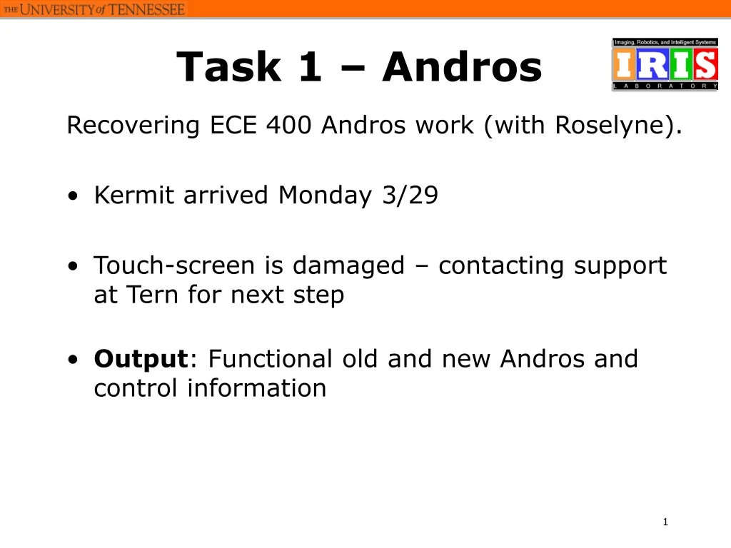 task 1 andros
