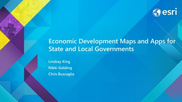 Economic Development Maps and Apps for State and Local Governments