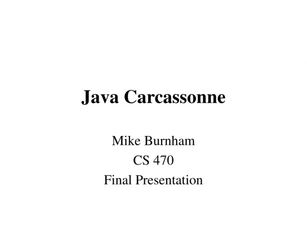 Java Carcassonne