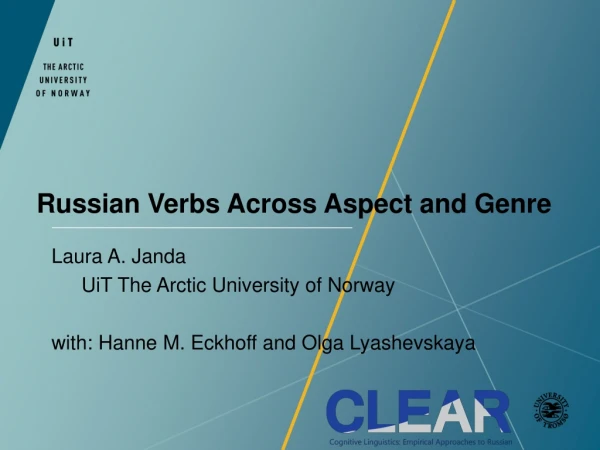 Russian Verbs Across Aspect and Genre