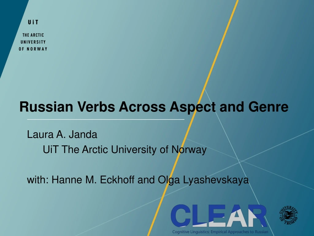 russian verbs across aspect and genre