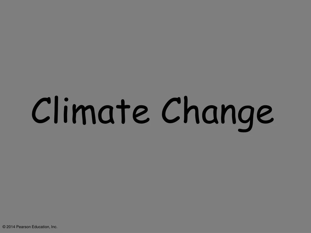 climate change