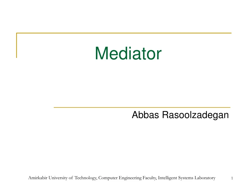 mediator