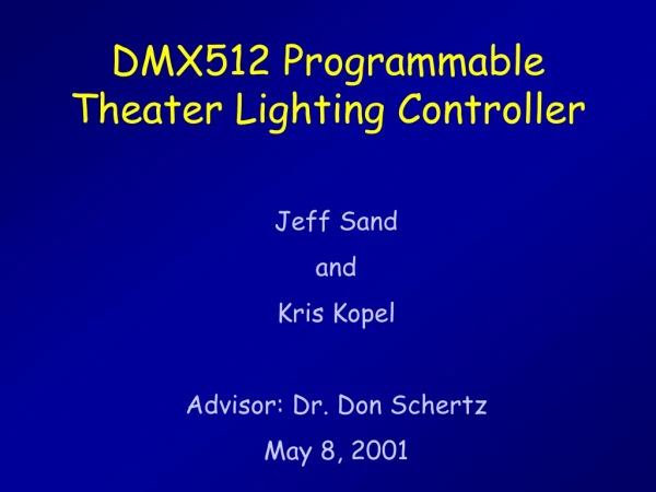 DMX512 Programmable Theater Lighting Controller