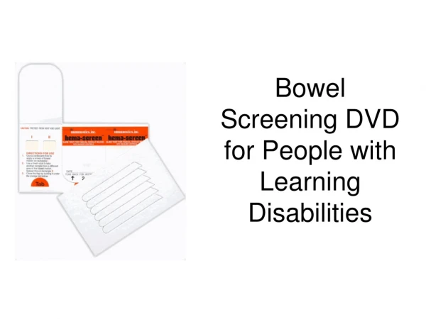 Bowel Screening DVD for People with Learning Disabilities