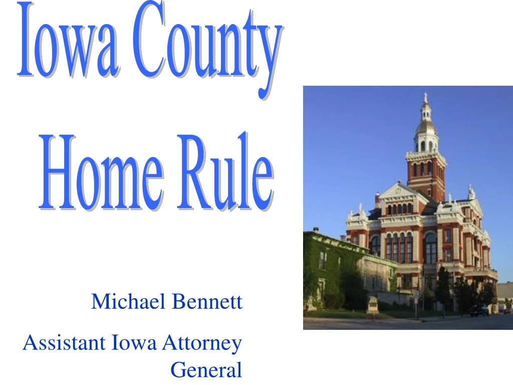 iowa county home rule