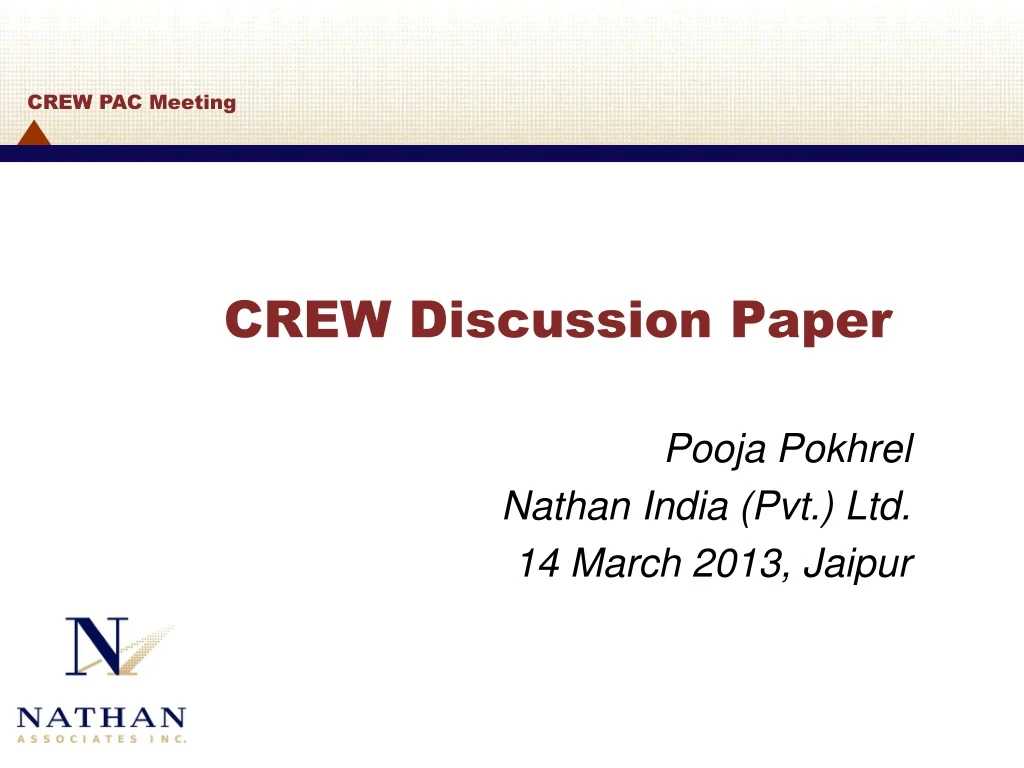 crew discussion paper