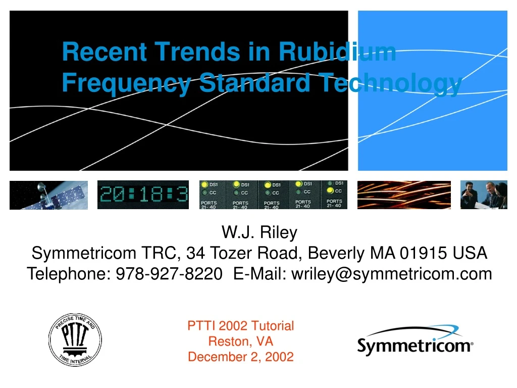 recent trends in rubidium frequency standard technology