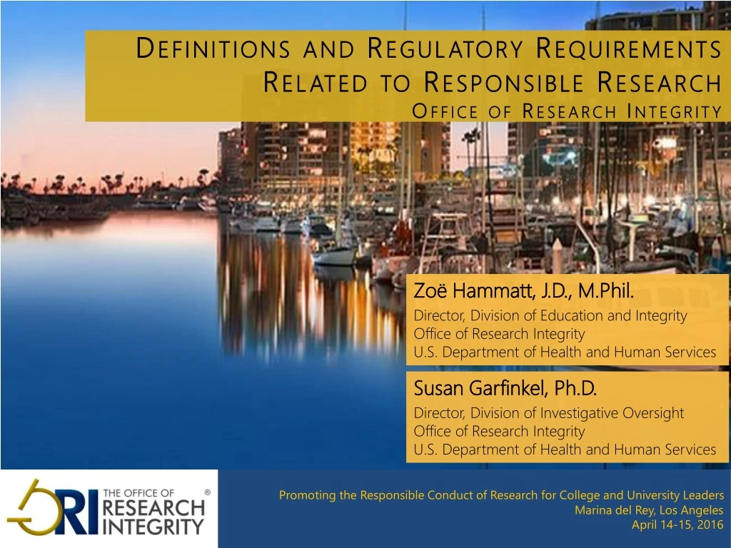 definitions and regulatory requirements related