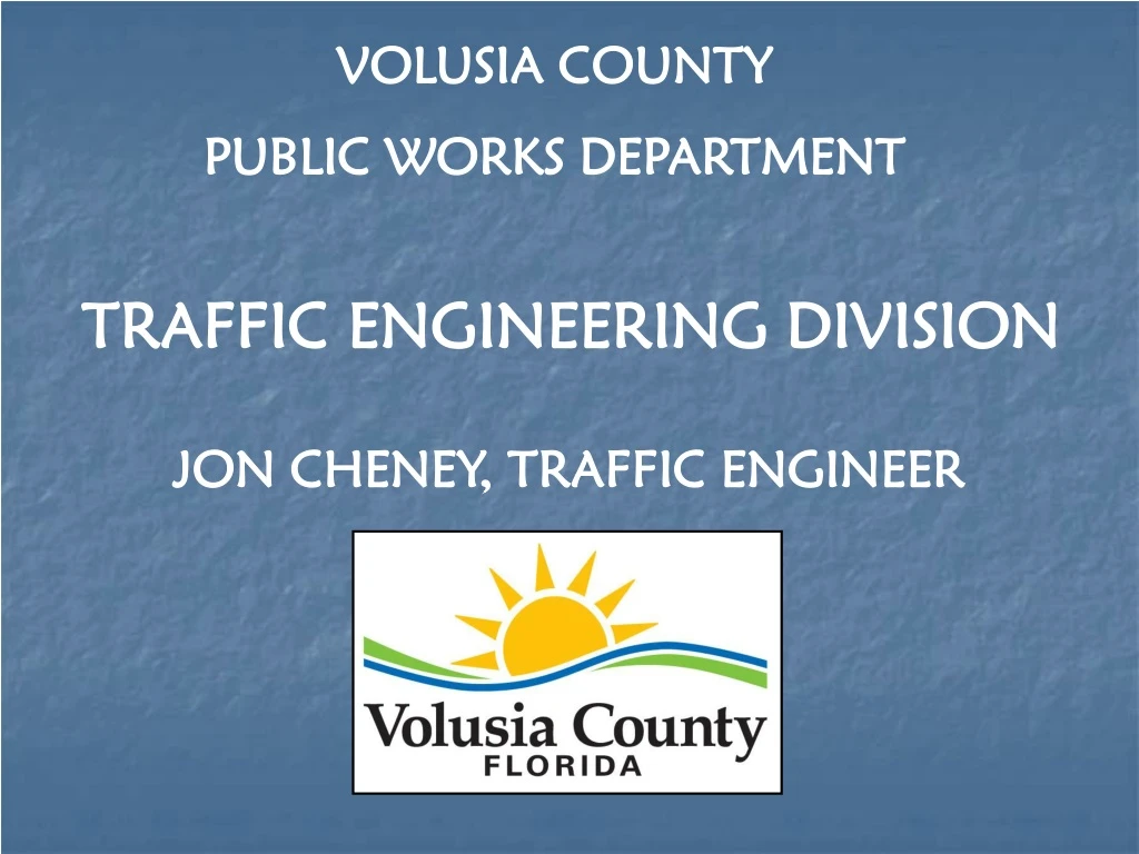 volusia county public works department