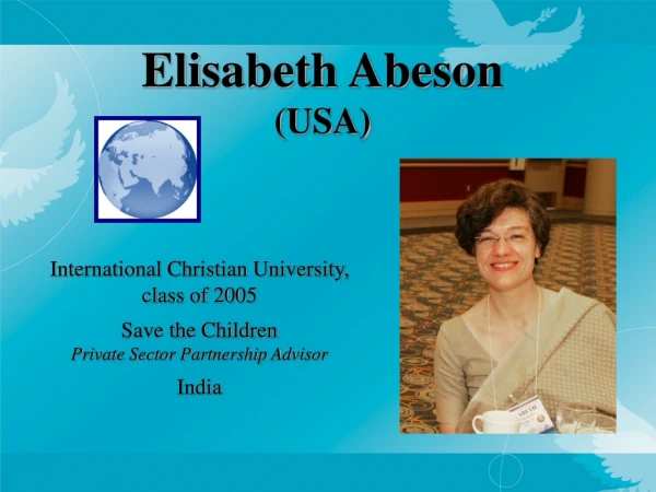 Elisabeth Abeson   (USA)