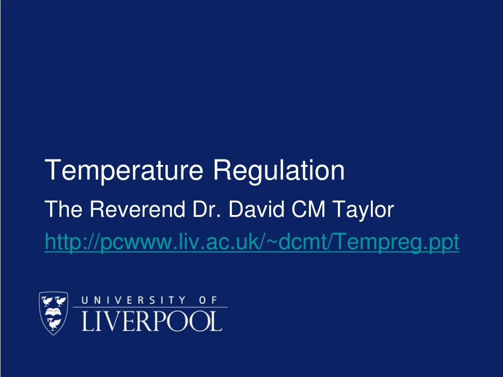 temperature regulation