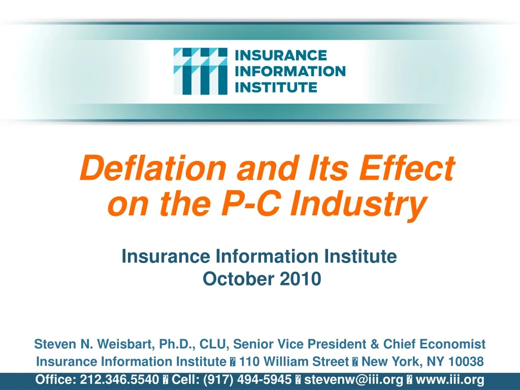 deflation and its effect on the p c industry