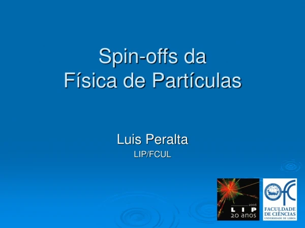 Spin-offs da  Física de Partículas