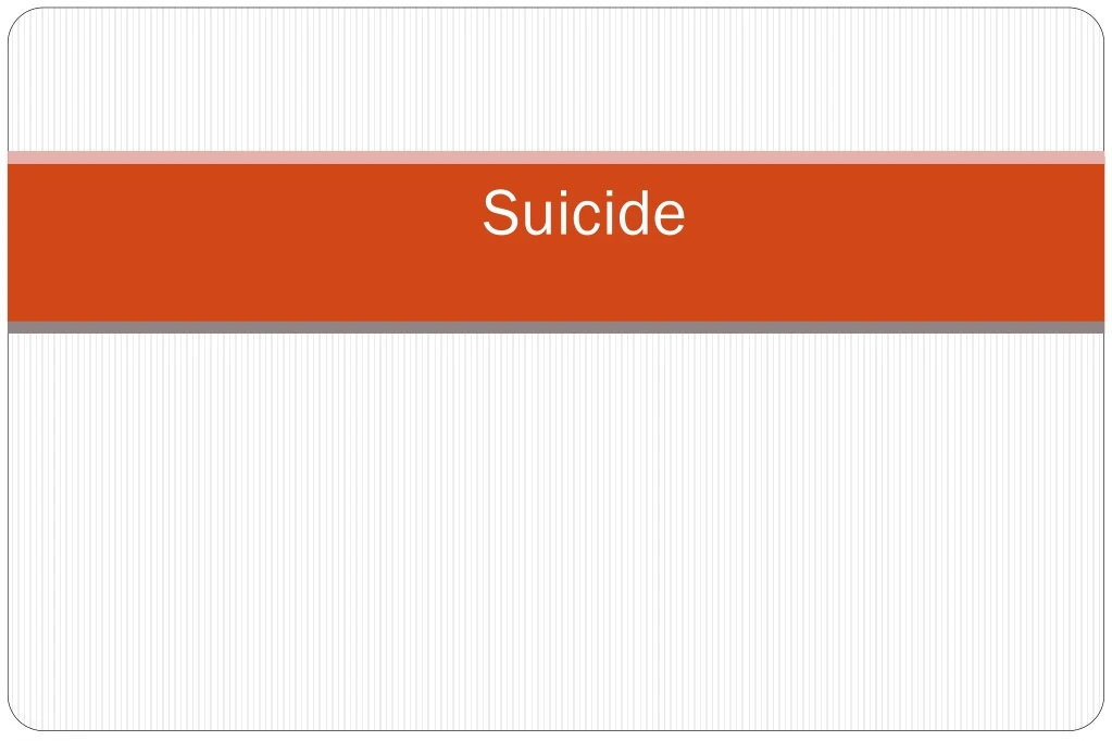 suicide