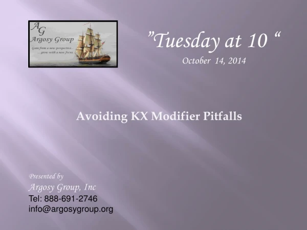 Avoiding KX Modifier Pitfalls