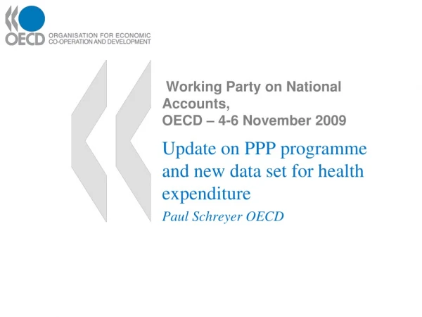 Working Party on National Accounts,  OECD – 4-6 November 2009