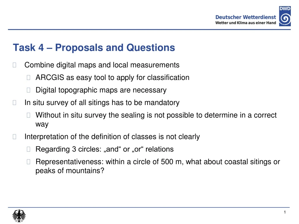 task 4 proposals and questions