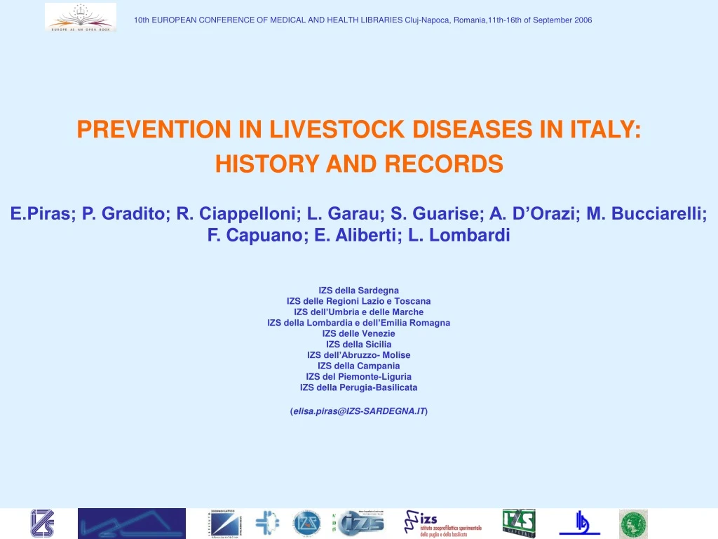 prevention in livestock diseases in italy history
