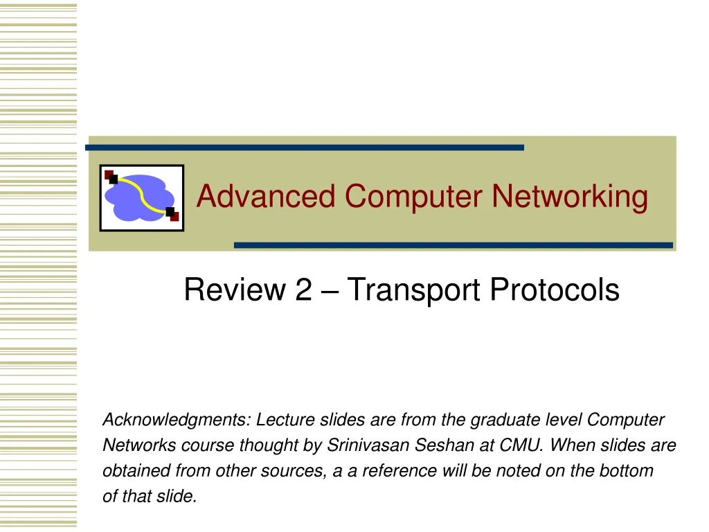 advanced computer networking