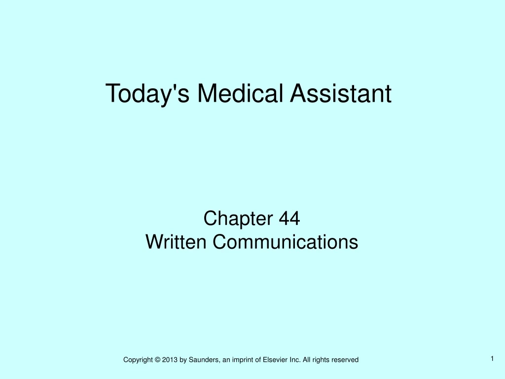 chapter 44 written communications critical thinking