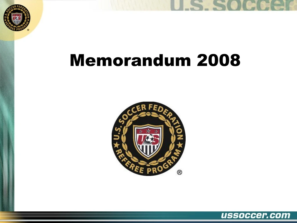 memorandum 2008