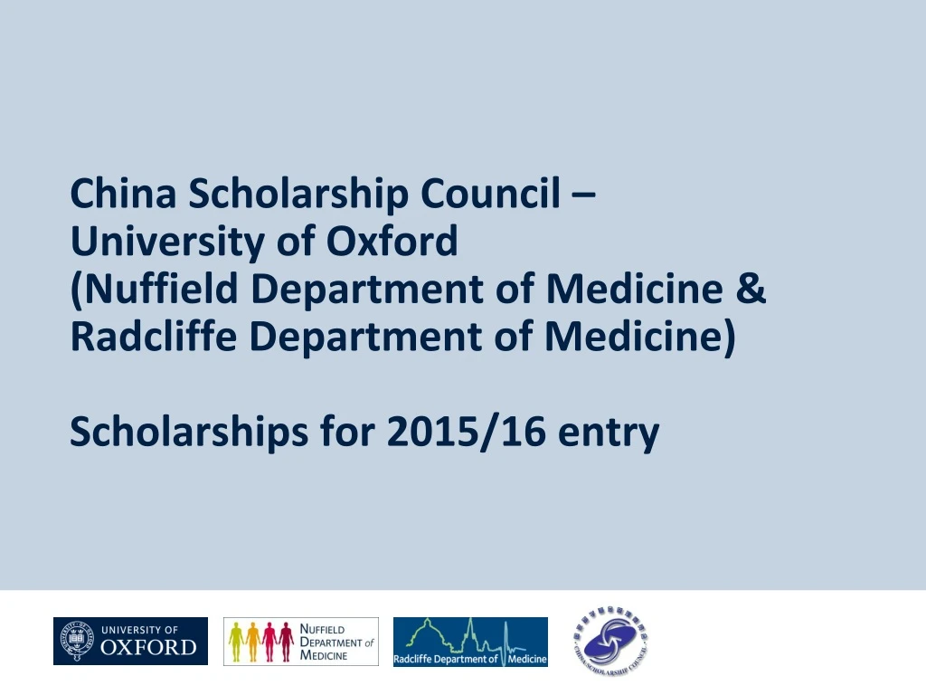 china scholarship council university of oxford