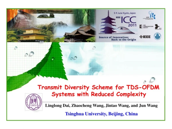 Transmit Diversity Scheme for TDS-OFDM Systems with Reduced Complexity