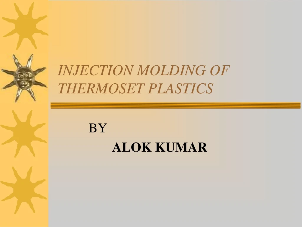 injection molding of thermoset plastics