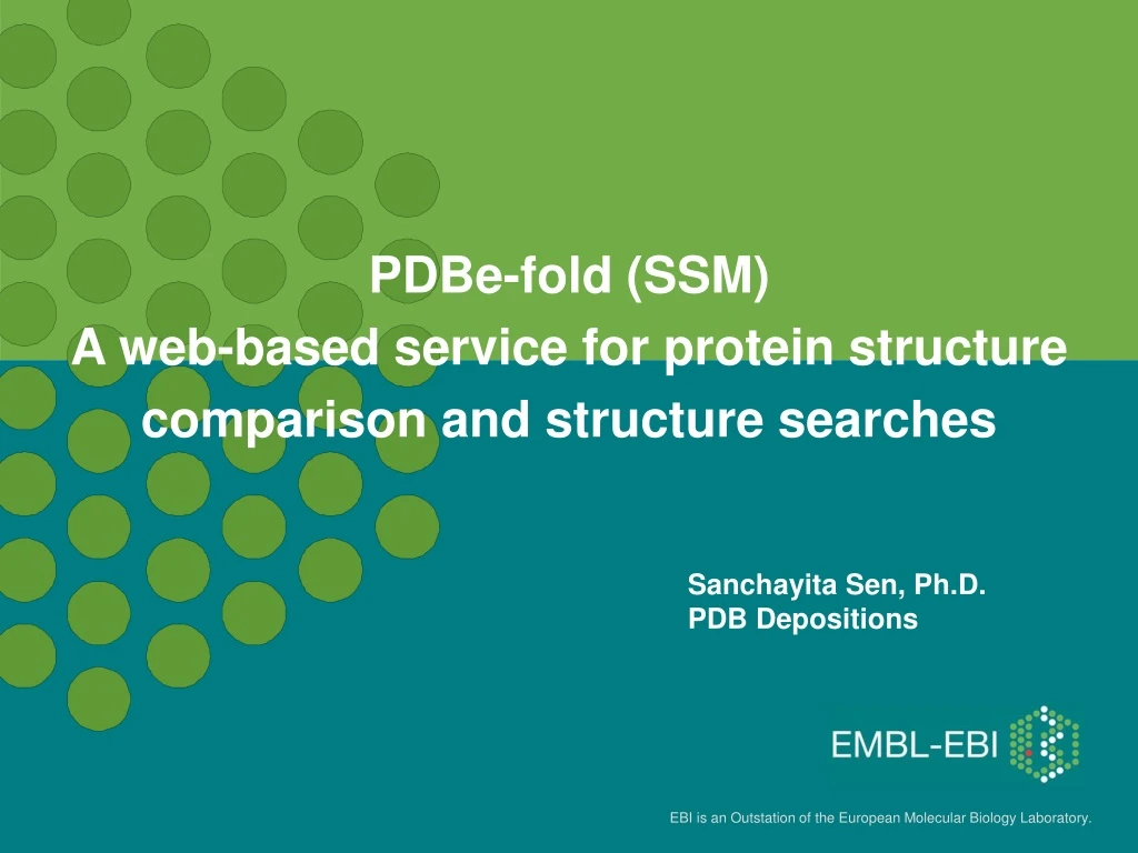 pdbe fold ssm a web based service for protein