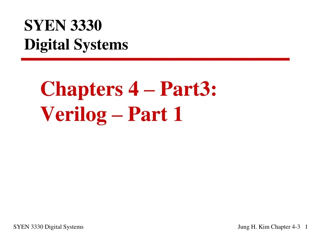 syen 3330 digital systems