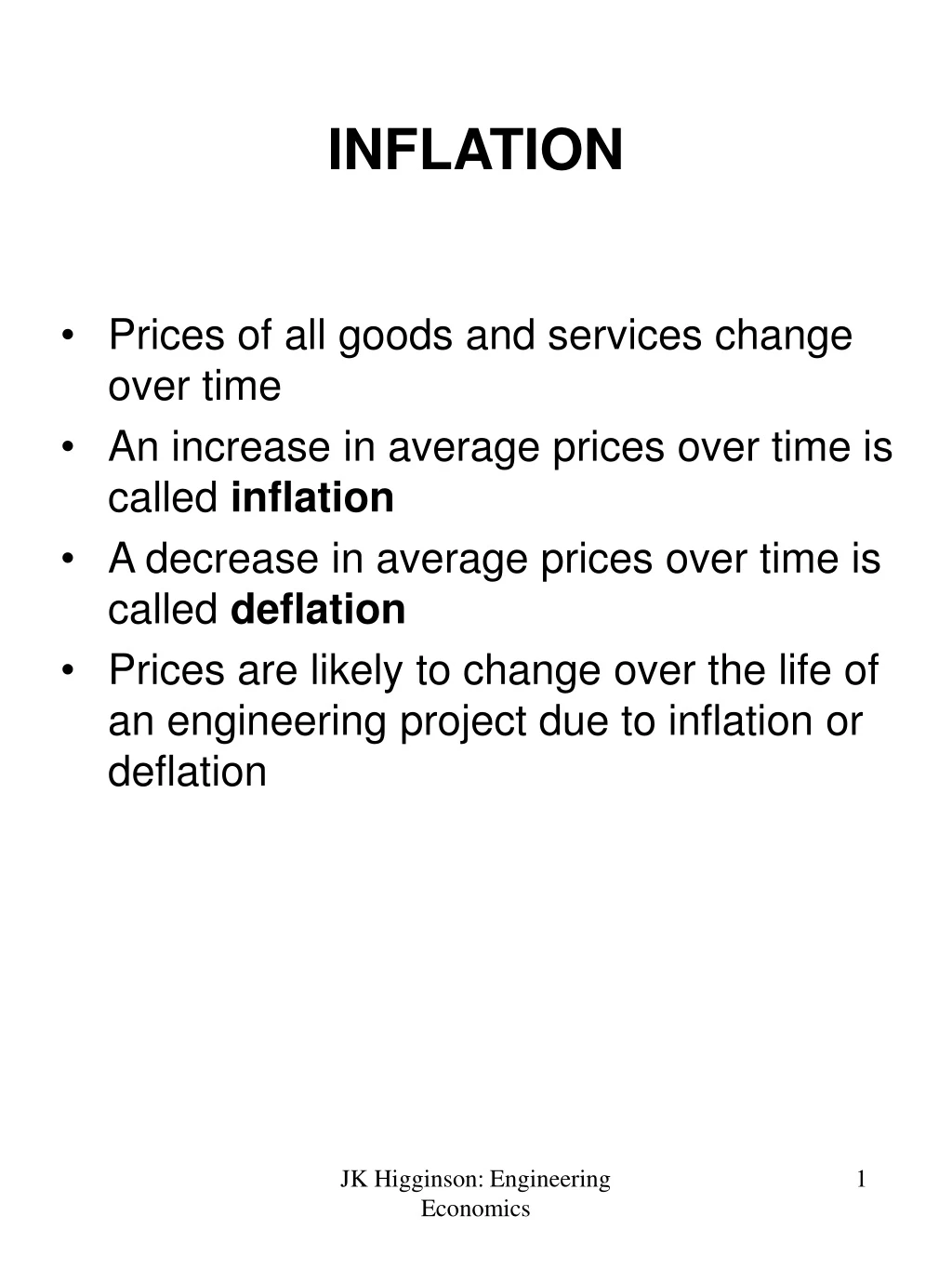 inflation