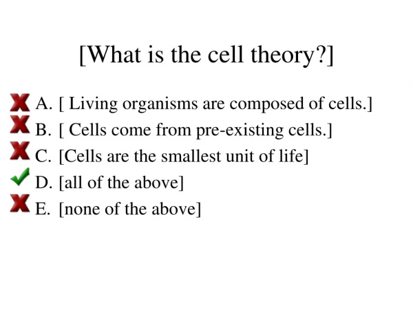 [What is the cell theory?]