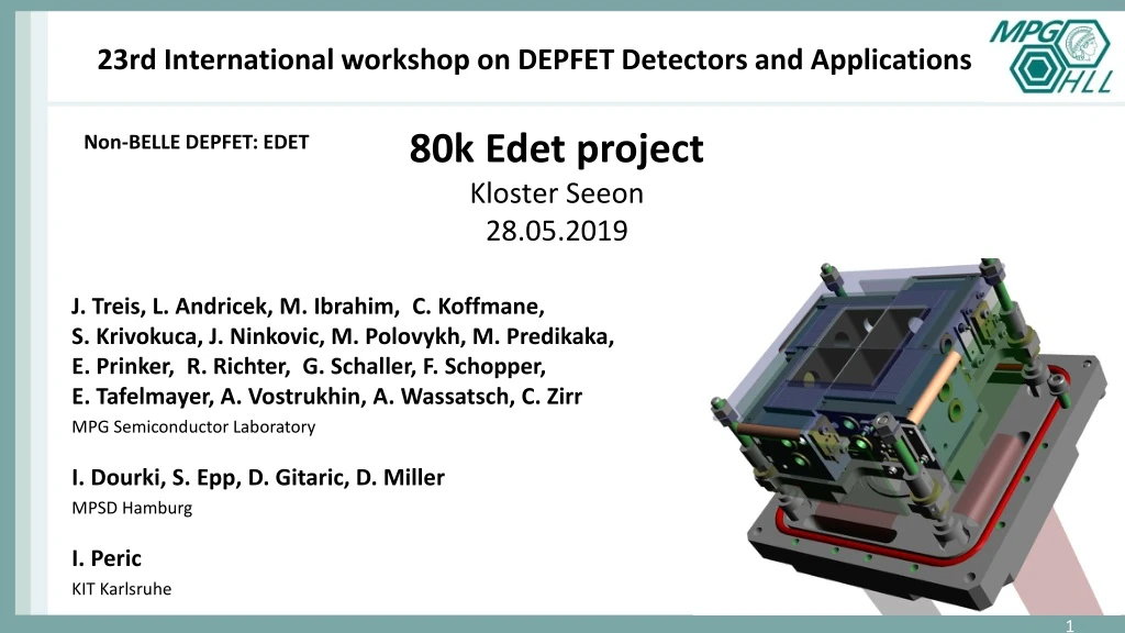 23rd international workshop on depfet detectors