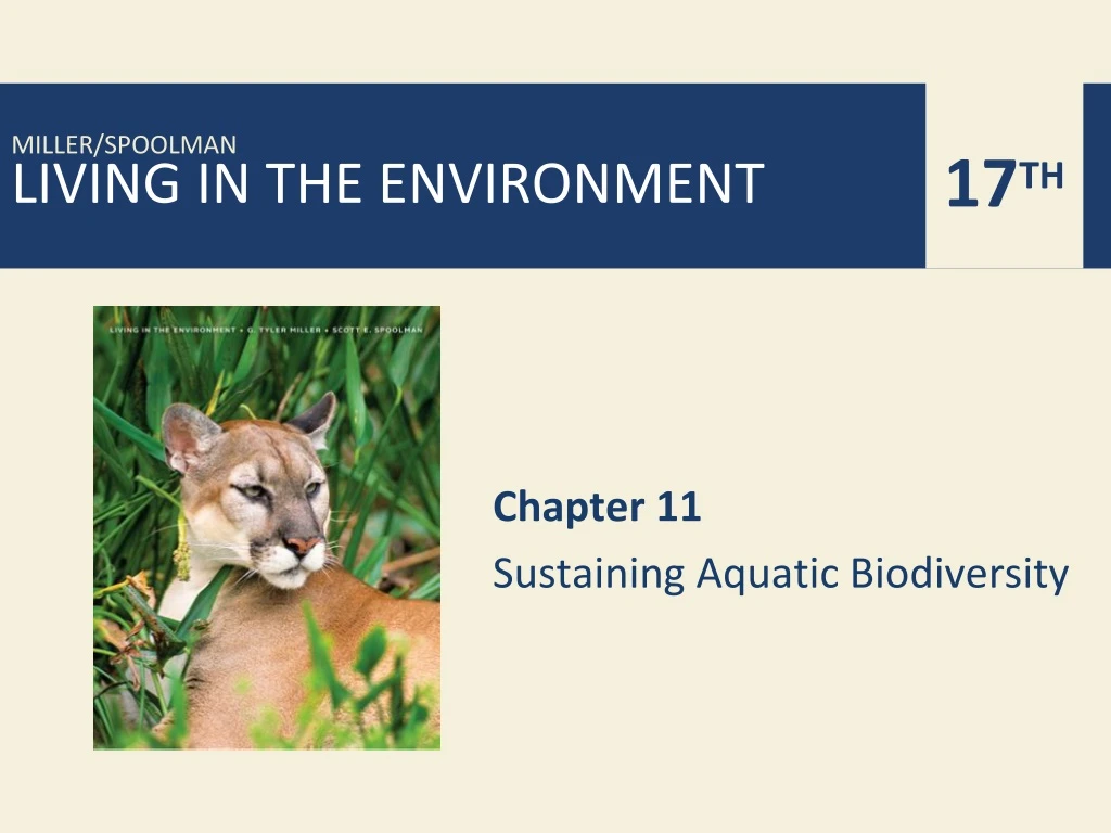 chapter 11 sustaining aquatic biodiversity