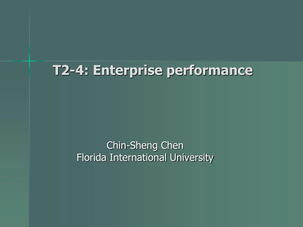 t2 4 enterprise performance