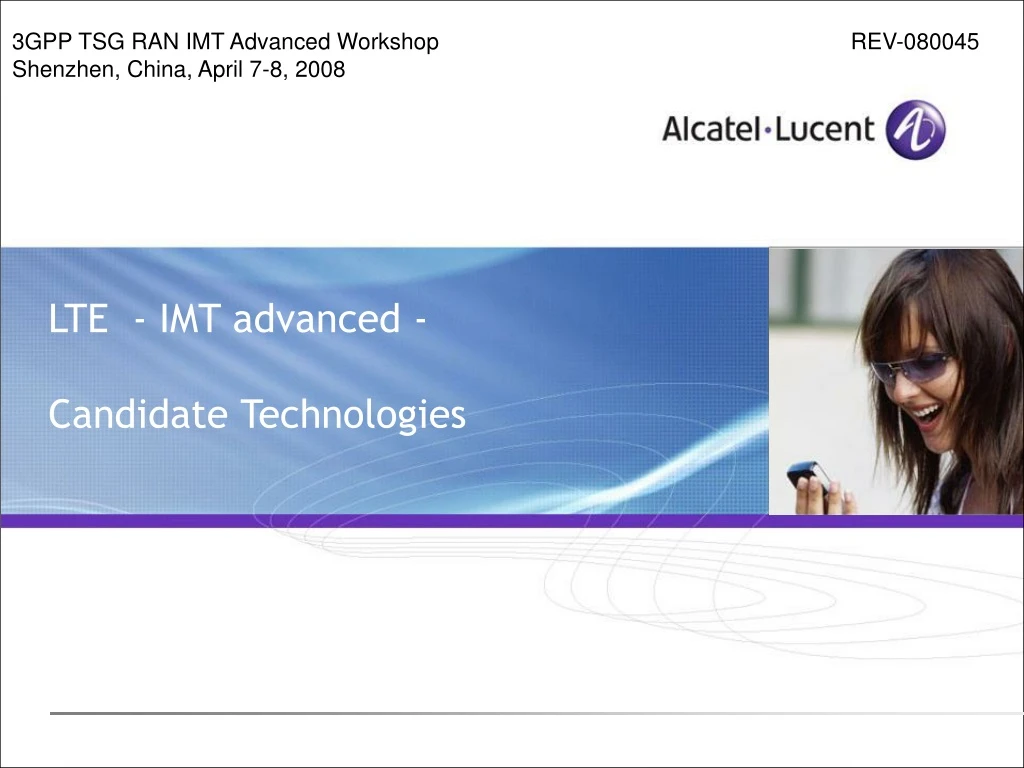 lte imt advanced candidate technologies