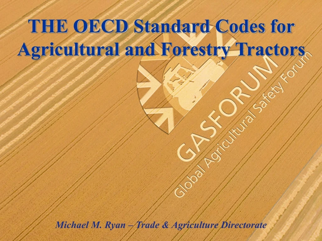 the oecd standard codes for agricultural