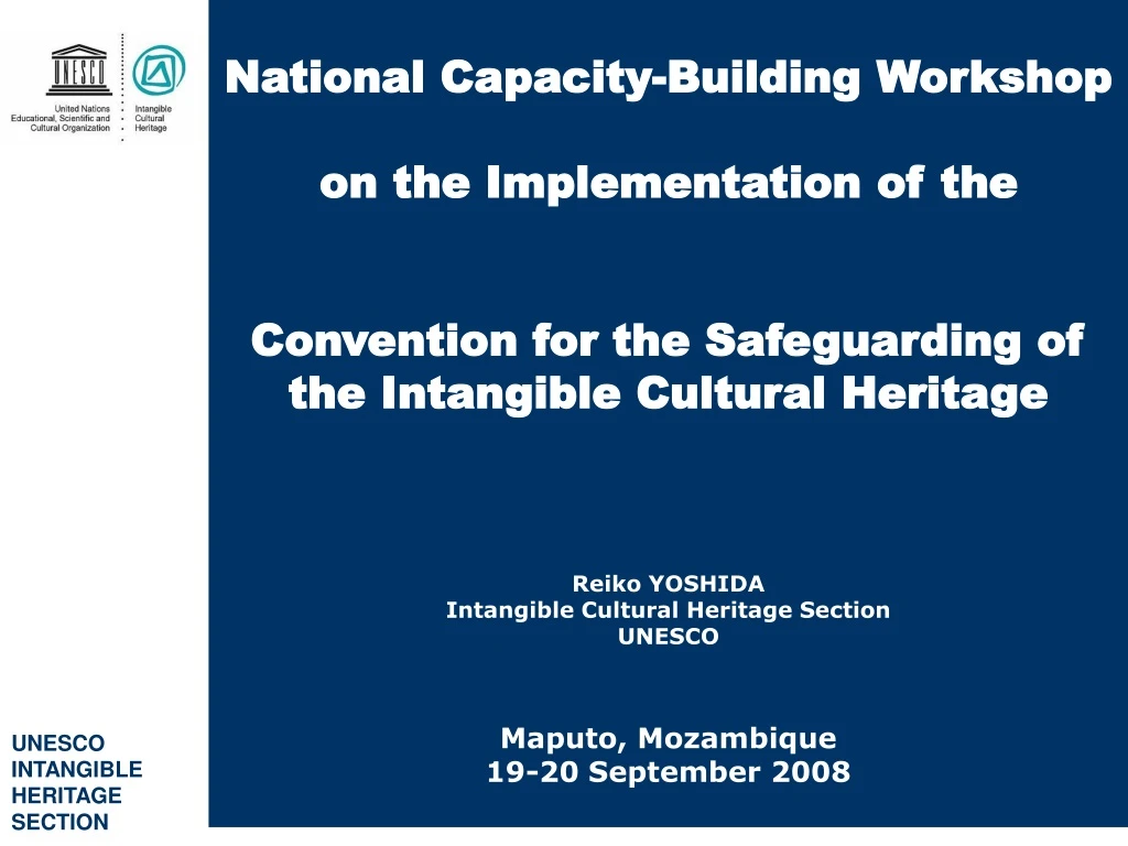 national capacity building workshop