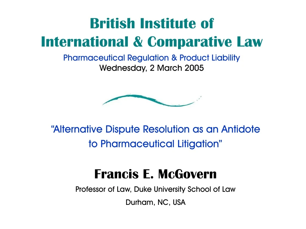 british institute of international comparative law