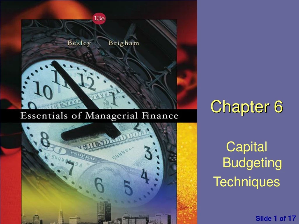 chapter 6 capital budgeting techniques