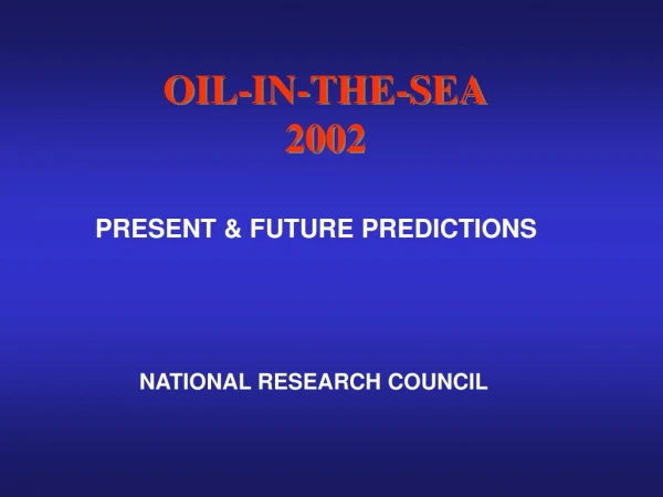 OIL-IN-THE-SEA 2002