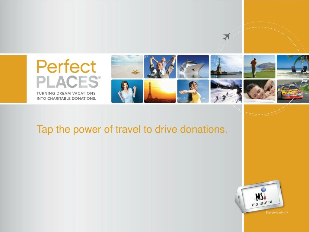 tap the power of travel to drive donations