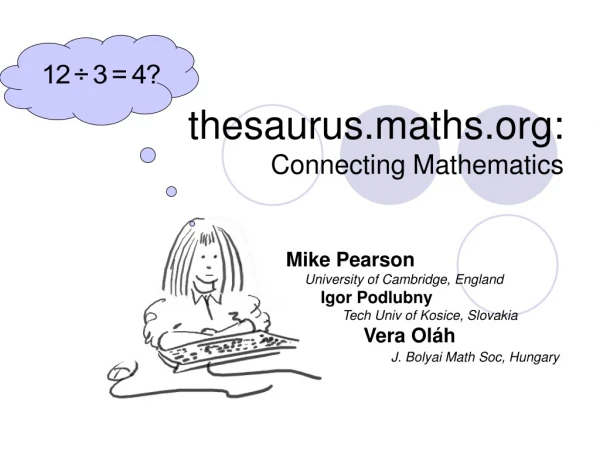 thesaurus.maths: Connecting Mathematics