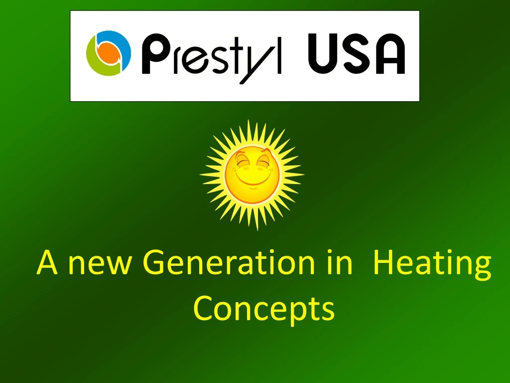 a new generation in heating concepts