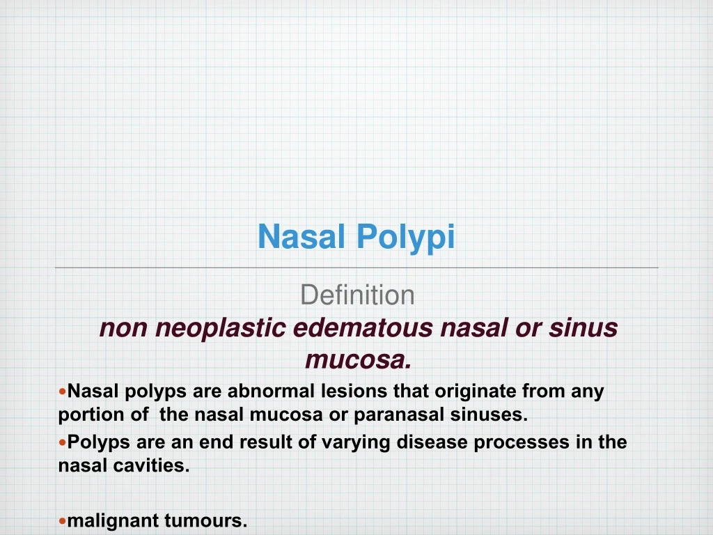nasal polypi