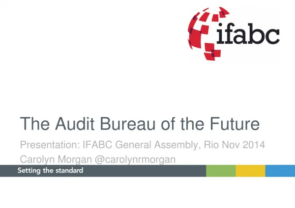 The Audit Bureau of the Future