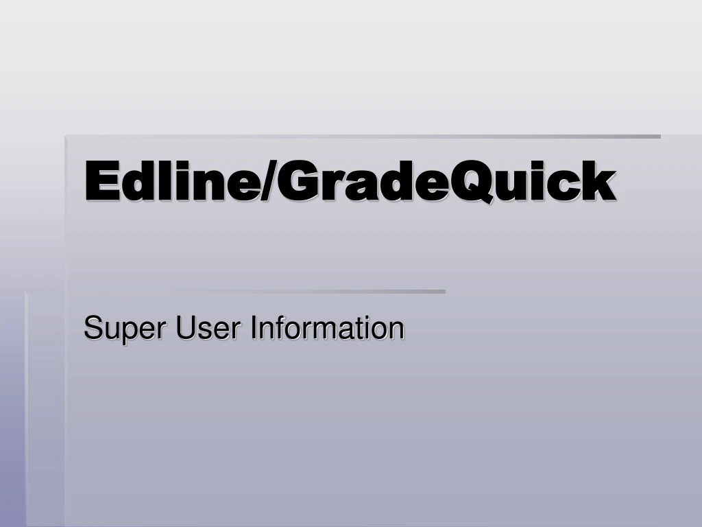 edline gradequick